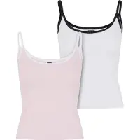 Urban Classics Top pink / zwart / wit