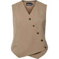 Pieces Bodywarmer 'PCBubbles' lichtbruin