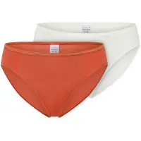 Schiesser Slip ' Modal Essentials ' oranje / roestrood / wit