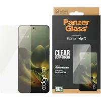 PanzerGlass Ultra-Wide Fit Anti-Bacterial Screenprotector incl. applicator voor de Motorola Edge 70