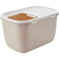 Savic kattenbak hop in giant wit / mokka 74x50x43,5 cm