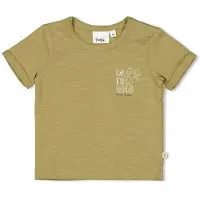 Feetje T-shirt Safari Savage groen Jongens Katoen Ronde hals Backprint - maat 86