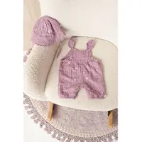 Feetje jumpsuit Flower Ranch violet Paars Meisjes Mousseline Ronde hals - maat 74