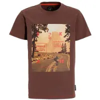 Me & My Monkey T-shirt bruin Jongens Katoen Ronde hals Printopdruk - maat 122/128