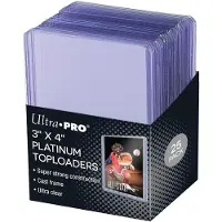 Ultra pro Toploader - Ultraclear Platinum 3x4 (Standard TCG Cards - 35pt) (25 stuks)