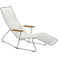 Houe CLICK Zonneschommel Ligstoel Bamboe Armleuningen Stalen Frame