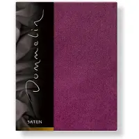 Dommelin Hoeslaken Aubergine (Satijn 300TC)-90 x 200 cm