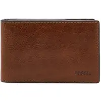 Fossil Leren Portemonnee Andrew Magnetic Bifold Cognac Bruine