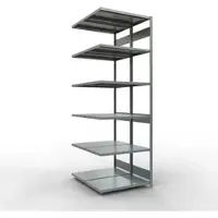Schulte Lagertechnik Insteeksysteem voor dubbele rekken, MULTIPlus250, 3000x1000x(2x600) mm, 14 legborden, gegalvaniseerd