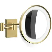 DECOR WALTHER Make-up Spiegel BS 40 LED Mat Goud (3x magnification)