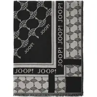 JOOP! Sjaal lichtgrijs / zwart