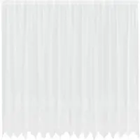 vidaXL Lacegordijn met gordijnen Bloemen Wit 200 x 400 cm Polyester