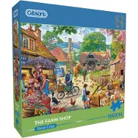 Gibsons legpuzzel The Farm Shop 100XXL stukjes kleurrijk speelgoed.