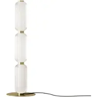 Aromas del Campo Vloerlampe , Elma, dimbare, Goud / Messing, Woonkamer, Glas, Designer