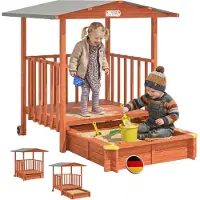 Spiel Werk Speelveranda met Zandbak Merle met Zonnedak UV 50+