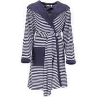 Esprit Badjas Women Striped Hoody Navy Blue-S
