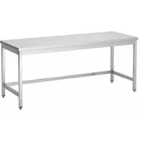 Gastro-Inox RVS werktafel zonder onderblad, 1400(l)x600(d)x850(h)mm
