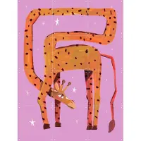IXXI Giraffe, Lena Addink - 60 x 80 cm - Grote wanddecoratie en posters - Speels, Cartoonesk, Digitale Kunst, Abstract, Illustraties, Kleurrijk