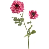 Emerald - Kunstbloem Ranonkel Japans 65cm roze - Kunstplant voor binnen
