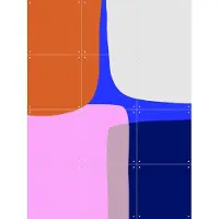 IXXI Bold Shapes 4X, Mareike Böhmer - 60 x 80 cm - Gratis ophangtool - Grote wanddecoratie en posters - Kleurrijk, Geometrische Kunst, Abstract