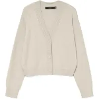 Vero Moda Vmgold art ls v-neck cardigan beige