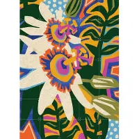 IXXI Passion Flower, Megan Gallagher - 100 x 140 cm - Grote wanddecoratie en posters - Digitale Kunst, Fantasierijk, Grafisch Ontwerp, Kleurrijk, Pop