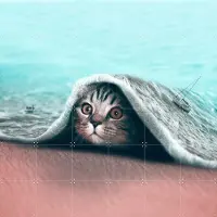 IXXI Hidden, Julien Tabet - 120 x 120 cm - Gratis ophangtool - Grote wanddecoratie en posters - Fotografie, Speels, Digitale Kunst, Surrealisme