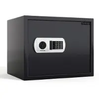 EarKings Kluis 25x35x25 cm met Cijferslot - Kluis Elektronisch Geldkist - Inclusief Bevestigingsmateriaal, Twee Noodsleutels en Alarm Slot - 15.5L