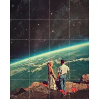 IXXI Love, Frank Moth - 80 x 100 cm - Gratis ophangtool - Grote wanddecoratie en posters - Illustraties, Surrealisme, Digitale Kunst, Vintage