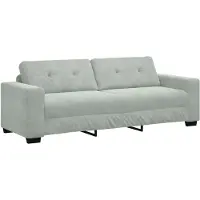 vidaXL 3-zitsbank lichtgrijs 220x78x80 cm fluweel