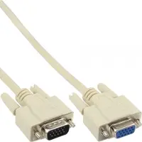 MaxTrack VGA monitor verlengkabel - CCS aders / beige - 5 meter