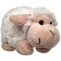 Gebro Toys Pluche Schaap 15cm Met Kraalogen Wit wit Polyester Knuffel
