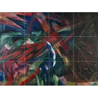 IXXI Animal Destinies 1913, Franz Marc & Bridgeman Images - 80 x 60 cm - Gratis ophangtool - Grote wanddecoratie en posters - Olieverf, Klassiek