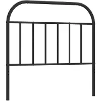 vidaXL Vervangend hoofdbord metaal zwart 100 cm