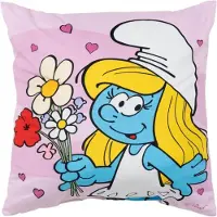 De Smurfen Roze Smurf kussen - De smurfin - 40x40 cm