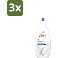 Dove 3 x – Badcrème – Indulging Cream – 720 ml - Badcrème - Badcrème 720 Ml - Badcrème Voor Huid - Badcrème Voor Zintuigen - Zachte Reiniging