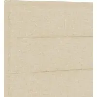 vidaXL Hoofdbord Crème Stof