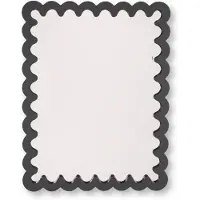 House Vitamin Mirror wavey black mdf 24x33x1.5cm