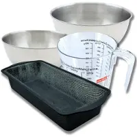 Zenker Bakset met cakevorm 31,5 cm, 2 mengkommen, maatbeker en spatel