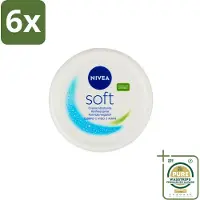 Nivea – Crème – Soft - 300 ml - Voordeelverpakking - 6 stuks - Huid verzorging - Zachte huid