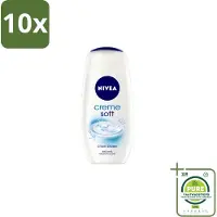 Nivea 10 x – Douchegel – Creme Soft – 750 ml - Grootverpakking - Douchegel - Huidverzorging - Droge Huid - Hydrateren - Mild Reinigen