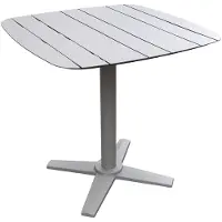 Garden Impressions Franky bistro tuintafel inklapbaar 75x75 cm - taupe