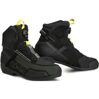 SHIMA Edge Vented Zwart Donkergroen Motorschoenen Maat 42