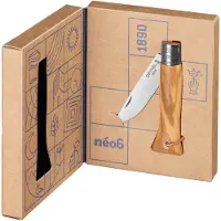 Opinel Néo6 Opiflex 002504 Stainless Steel, Olive Wood, slipjoint zakmes