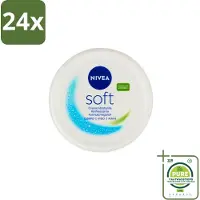Nivea – Crème – Soft - 300 ml - Voordeelverpakking - 24 stuks - Hydratatie - Crème