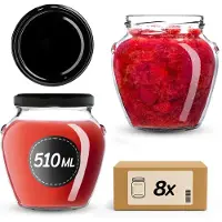 Kadax Amphora Pot fi82 510ml + deksel wz8 Zwart