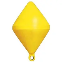 PLASTIMO Bi-conical Marking Buoy Geel 80 cm