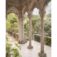 IXXI Arches, Henrike Schenk - 80 x 100 cm - Grote wanddecoratie en posters - Kleurrijk, Naturalisme, Fotografie, Woonkamer, Gang, Architectuur
