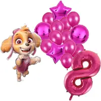 Amscan Paw Patrol Skye ballonnen pakket - 61x91cm - Folie Ballon set - Themafeest - Verjaardag - 8 jaar - Ballonnen - Versiering - Helium ballon