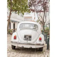 IXXI Portugese Roadtrip, Henrike Schenk - 60 x 80 cm - Gratis ophangtool - Grote wanddecoratie en posters - Kleurrijk, Vintage, Fotografie, Gang